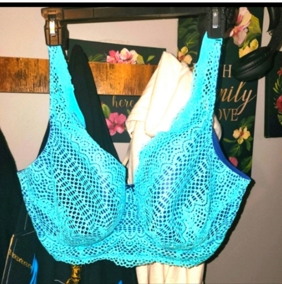 ⚘️Nwot Cacique turquoise 44F bra - Picture 1 of 3
